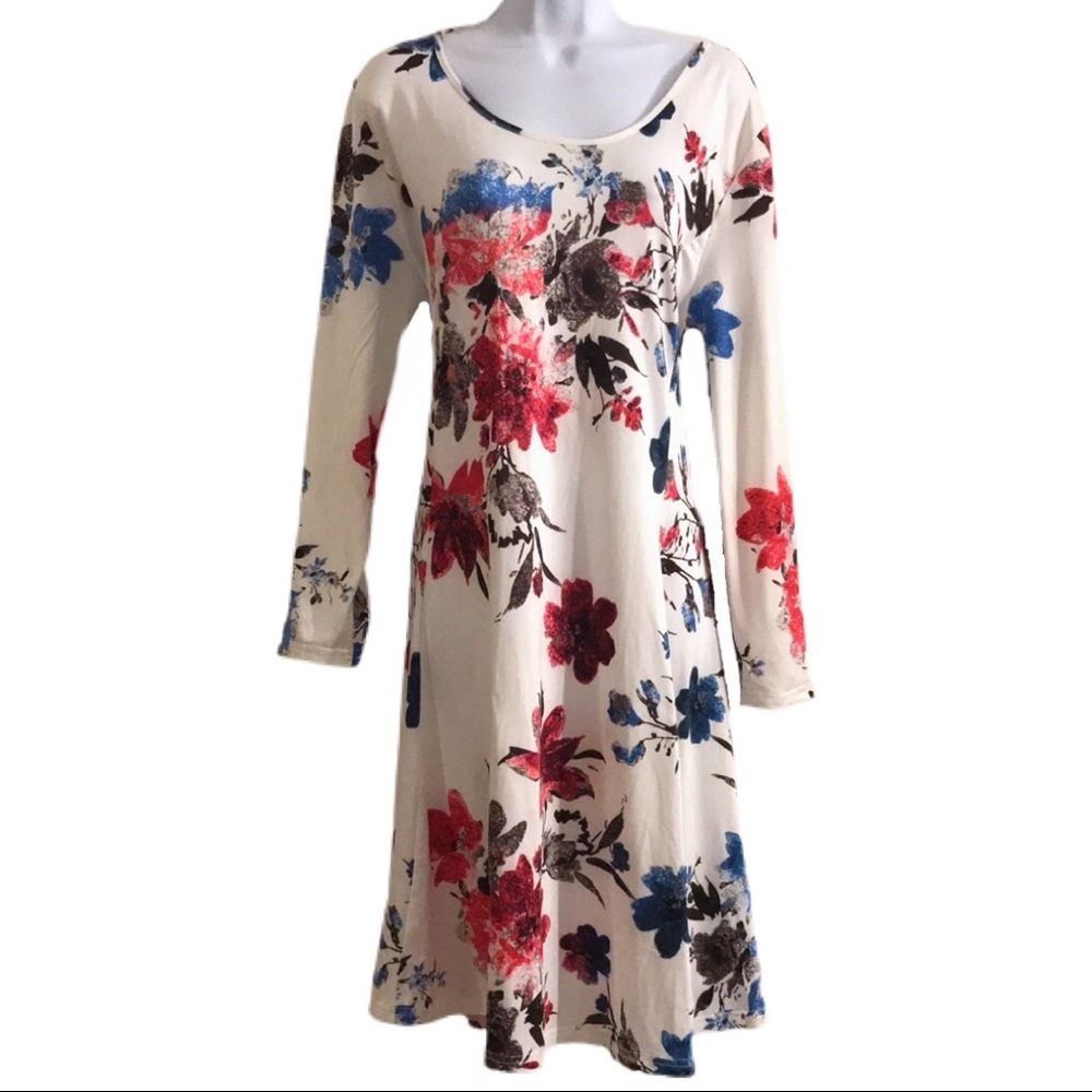 Lovely Floral Fit and Flare Dress